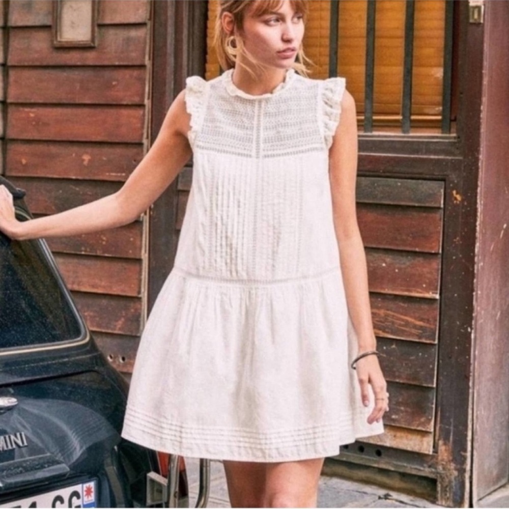 Copy SEZANE SOPHIA mini Dress Lace 38 Medium Small US 6